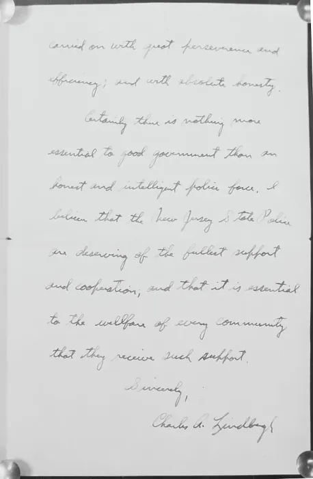 Framed Print : Page Two of Letter from Charles Lindbergh Framed Print : Page Two of Letter from Charles Lindbergh