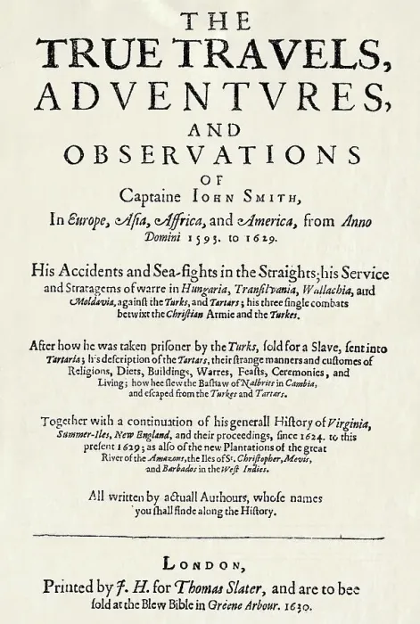 Framed Print : Page from The True Travels Adventures and Observations of Captain John Smith Framed Print : Page from The True Travels Adventures and Observations of Captain John Smith
