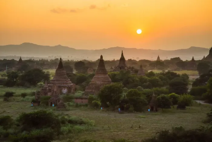 Framed Print : Pagoda in Bagan pagoda field Framed Print : Pagoda in Bagan pagoda field