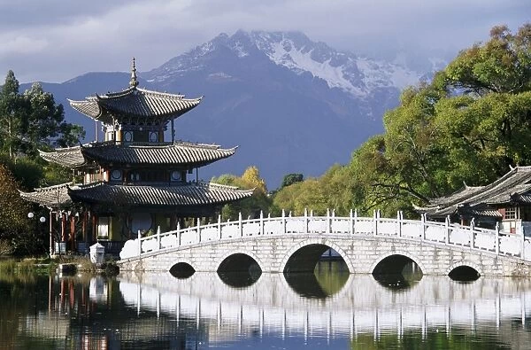 Pagoda, Black Dragon Pool, Lijang, Yunnan, China