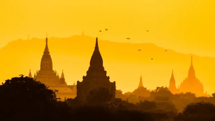 Framed Print : Pagoda field in bagan myanmar Framed Print : Pagoda field in bagan myanmar