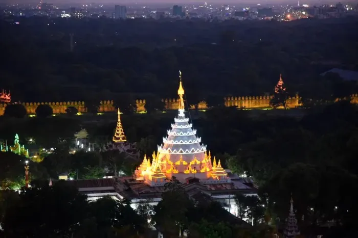 Framed Print : pagoda by night Framed Print : pagoda by night