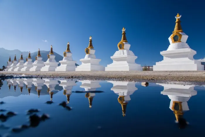 Framed Print : The pagodas of Wunongding Framed Print : The pagodas of Wunongding