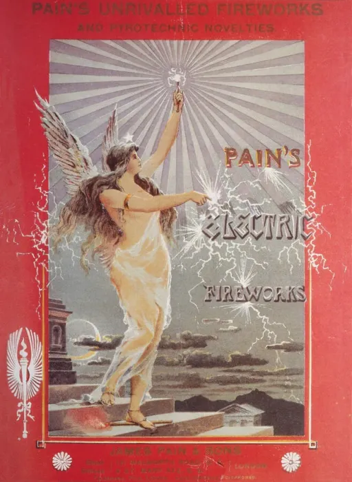 Framed Print : Pains Electric Fireworks