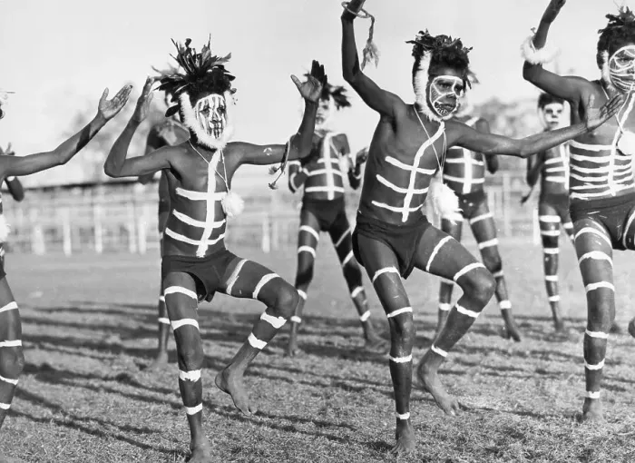 Framed Print : Painted Australian Natives During Eisteddfod Festival Framed Print : Painted Australian Natives During Eisteddfod Festival