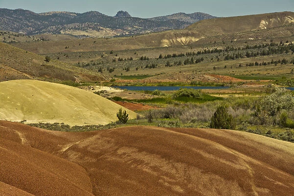 Painted Cove Trail, Painted Hills, John Day Fossil Beds National Monument, Mitchell, Oregon, USA