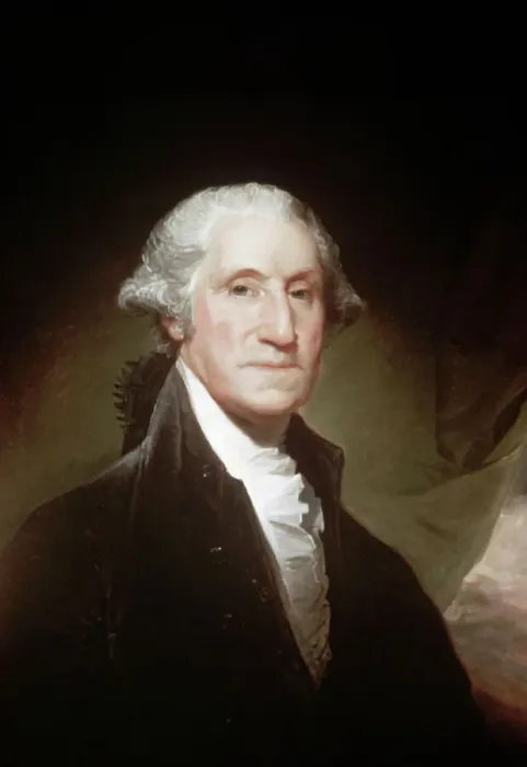 Framed Print : Painted Portrait Of George Washington