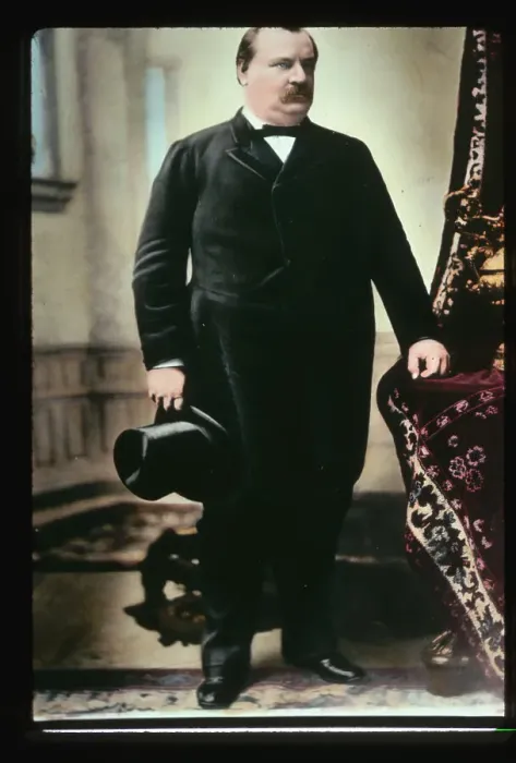 Framed Print : Painted Portrait of Grover Cleveland Framed Print : Painted Portrait of Grover Cleveland