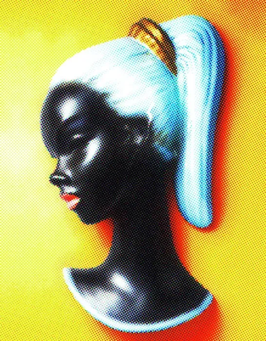 Framed Print : Painted Woman's Head