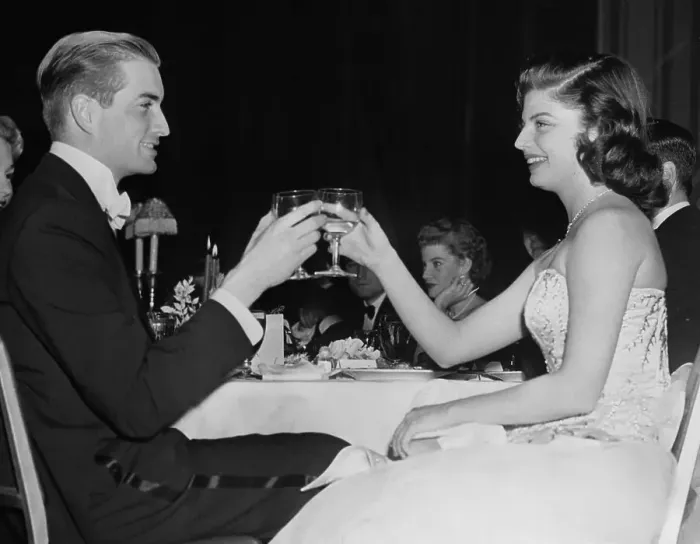 Framed Print : Painter Richard Estes with Debutante Cary Latimer