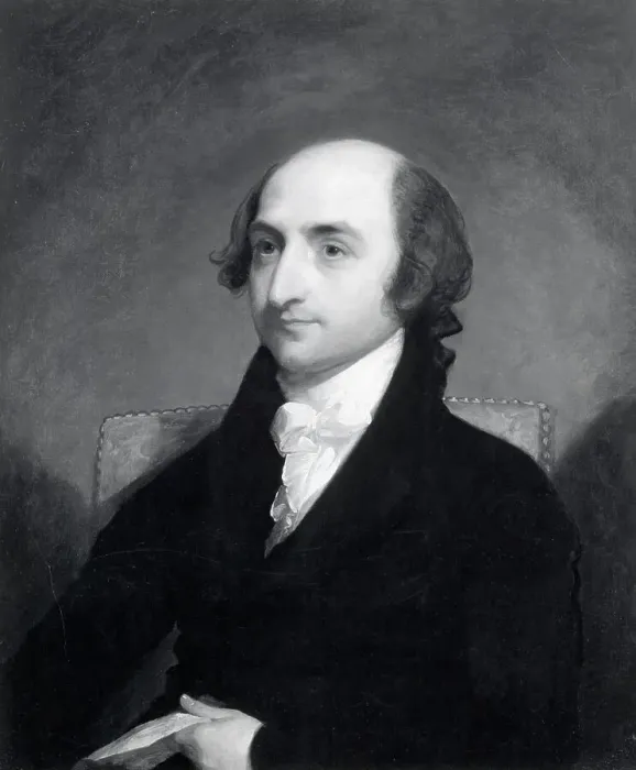 Framed Print : Painting Of Albert Gallatin, Headshould