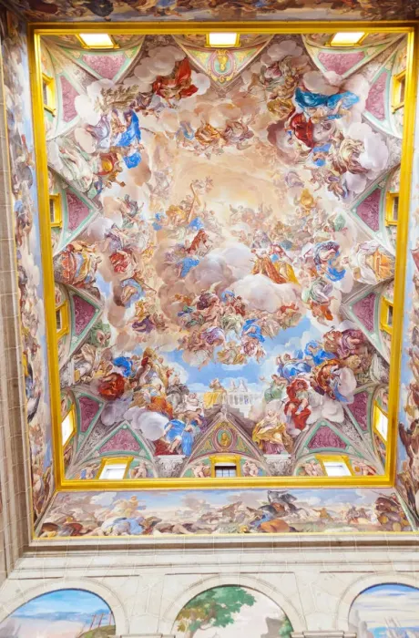 Framed Print : Painting in Castle Escorial near Madrid Spain Framed Print : Painting in Castle Escorial near Madrid Spain