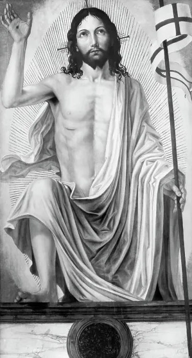 Framed Print : Painting Of Christ Ascending From Tomb Framed Print : Painting Of Christ Ascending From Tomb