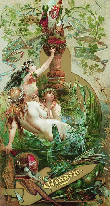 Framed Print : Painting Depicting Mermaids Framed Print : Painting Depicting Mermaids