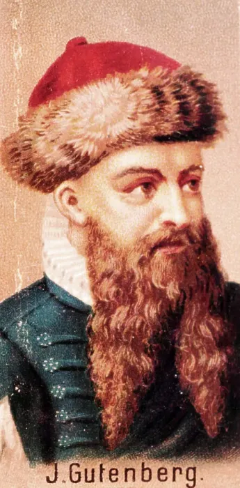 Framed Print : Painting of Early Printer Johannes Gutenberg Framed Print : Painting of Early Printer Johannes Gutenberg