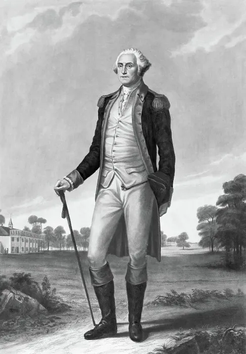 Framed Print : Painting of George Washington by George Hicks Framed Print : Painting of George Washington by George Hicks