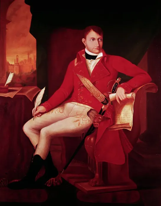 Framed Print : Painting of Napoleon as First Consul by Unknown Artist