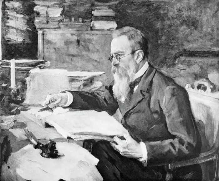 Framed Print : Painting Of Rimsky-Korsakoff @Work Table Framed Print : Painting Of Rimsky-Korsakoff @Work Table