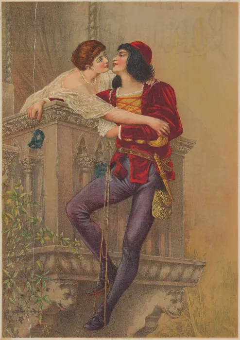 Framed Print : Painting of Romeo and Juliet Framed Print : Painting of Romeo and Juliet