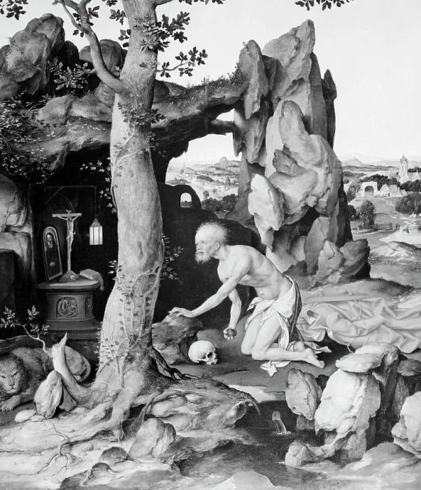 Framed Print : Painting- St Jerome In The Wilderness Framed Print : Painting- St Jerome In The Wilderness