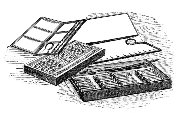 Framed Print : Painting Tools Framed Print : Painting Tools