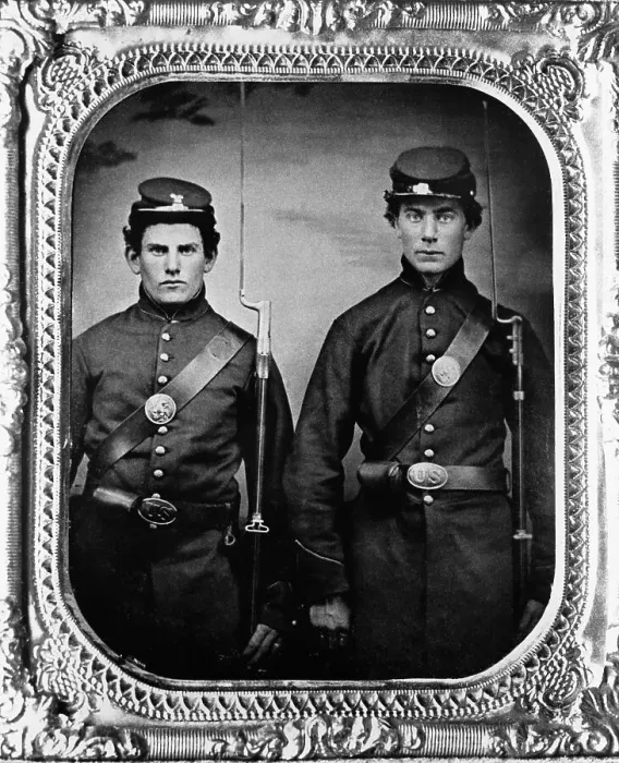 Framed Print : Pair Of Union Infantry Privates Framed Print : Pair Of Union Infantry Privates
