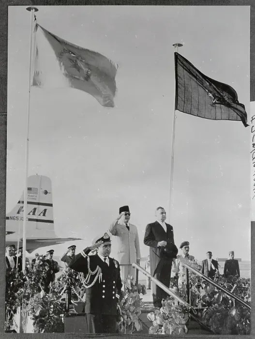 Framed Print : Pakistani and Indonesian Leaders Saluting at Welcoming Ceremony Framed Print : Pakistani and Indonesian Leaders Saluting at Welcoming Ceremony