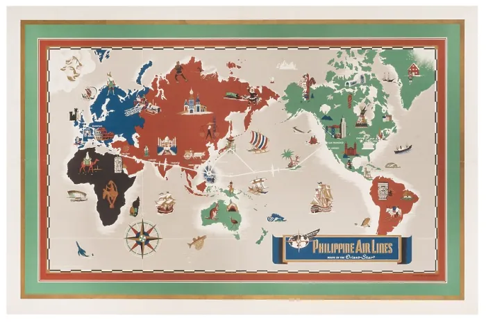 Framed Print : PAL Orient Star Map Poster Framed Print : PAL Orient Star Map Poster