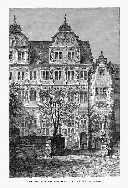 Palace of Frederic IV at Heidelberg, Germany Circa 1887