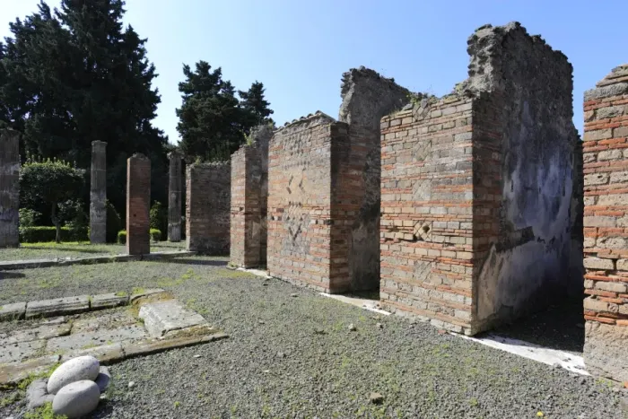 Framed Print : The Palace of Sannitica, Pompeii