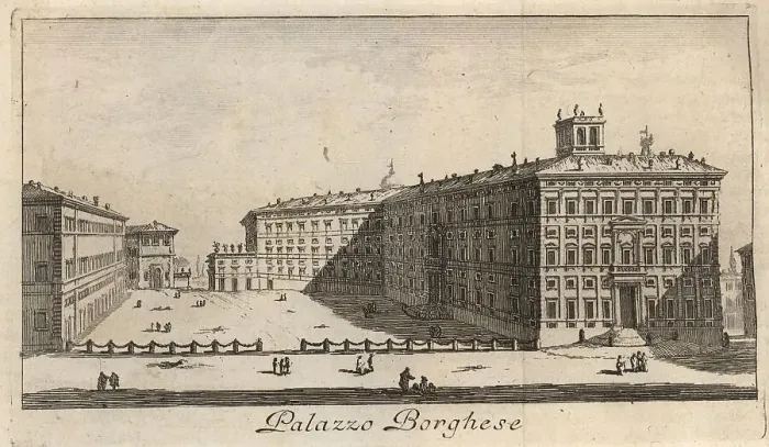 Framed Print : Palazzo Borghese, Rome, Italy, 1767, digital reproduction of an 18th century original, original date unknown Framed Print : Palazzo Borghese, Rome, Italy, 1767, digital reproduction of an 18th century original, original date unknown
