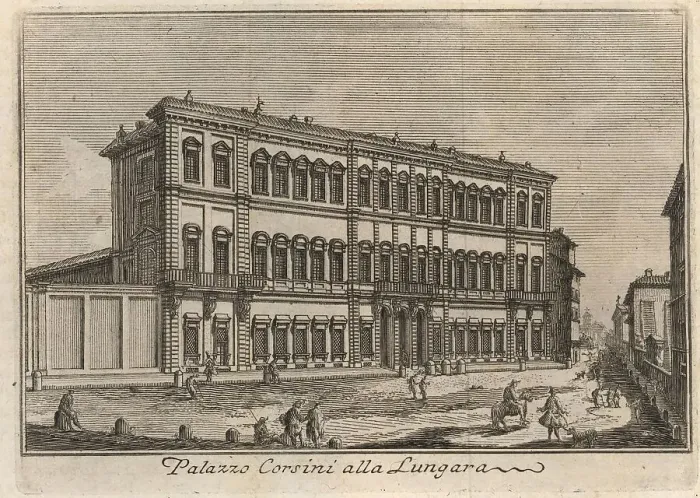 Framed Print : Palazzo Corsini alla Lungara, 1767, Rome, Italy, digital reproduction of an 18th century original, original date unknown Framed Print : Palazzo Corsini alla Lungara, 1767, Rome, Italy, digital reproduction of an 18th century original, original date unknown