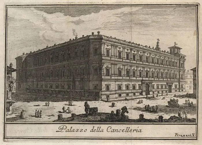 Framed Print : Palazzo della Cancelleria, 1767, Rome, Italy, digital reproduction of an 18th century original, original date unknown Framed Print : Palazzo della Cancelleria, 1767, Rome, Italy, digital reproduction of an 18th century original, original date unknown