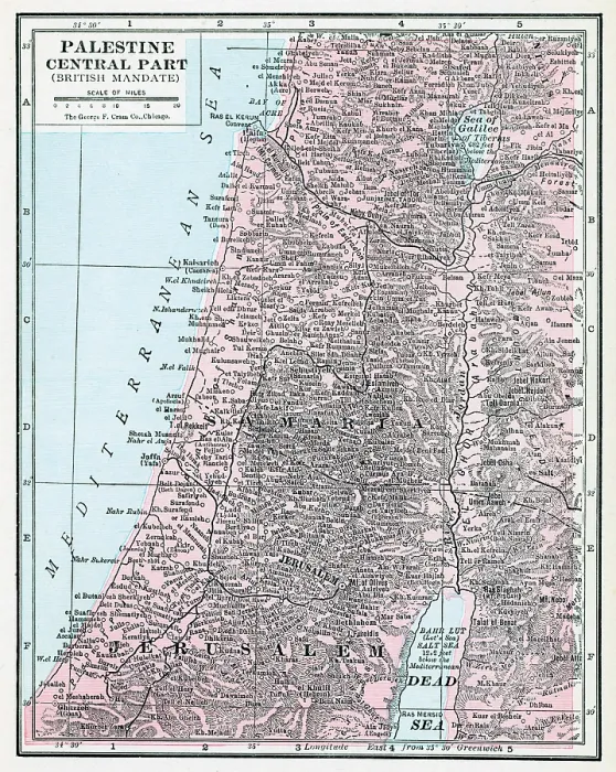 Framed Print : Palestine Central Part Framed Print : Palestine Central Part