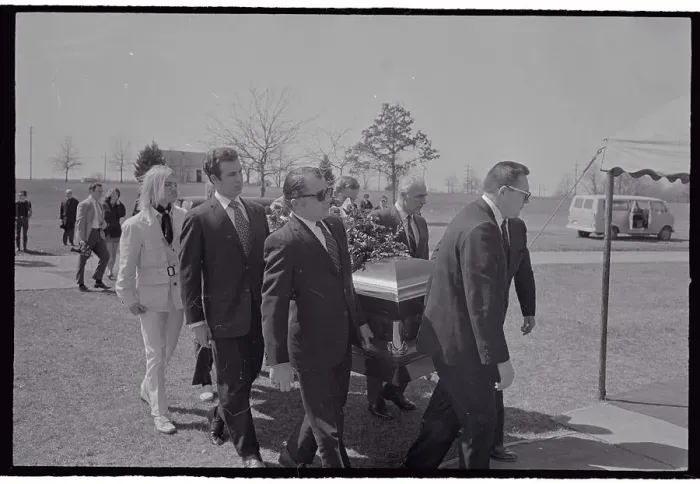 Framed Print : Pall Bearers at Sam Sheppard's Funeral Framed Print : Pall Bearers at Sam Sheppard's Funeral
