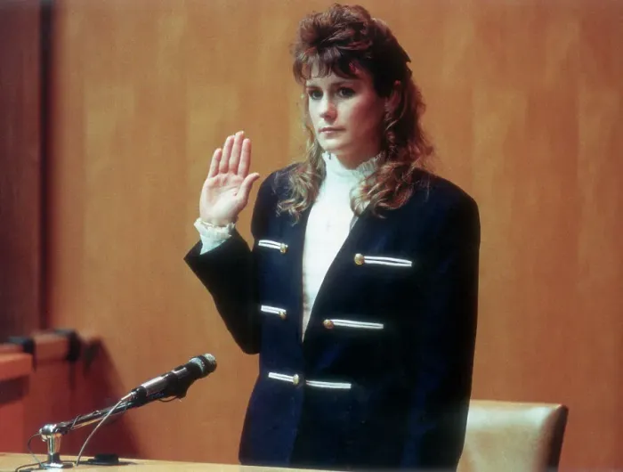 Framed Print : Pamela Smart Being Sworn In Framed Print : Pamela Smart Being Sworn In
