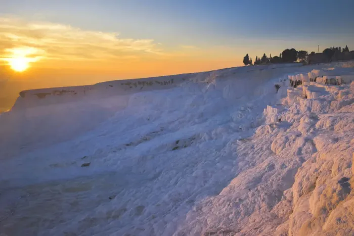 Framed Print : Pamukkale at sunset Framed Print : Pamukkale at sunset