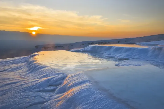 Framed Print : Pamukkale at sunset Framed Print : Pamukkale at sunset