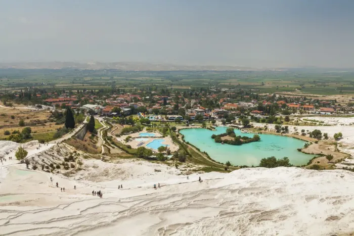 Framed Print : Pamukkale, Turkey. Travertine pools and terraces Framed Print : Pamukkale, Turkey. Travertine pools and terraces
