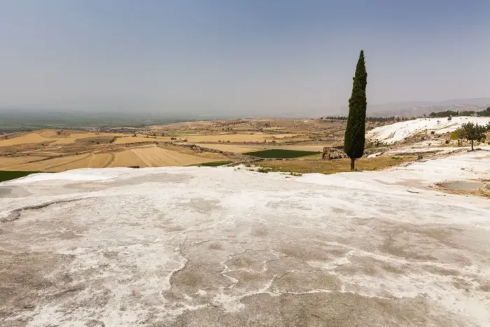 Framed Print : Pamukkale, Turkey. Travertine pools and terraces