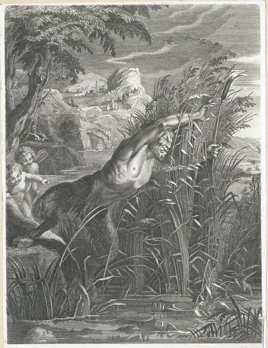 Framed Print : Pan Frightening the Nymphs Framed Print : Pan Frightening the Nymphs