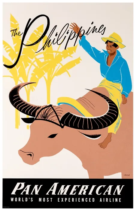 Framed Print : Pan Am Philippines Poster Framed Print : Pan Am Philippines Poster