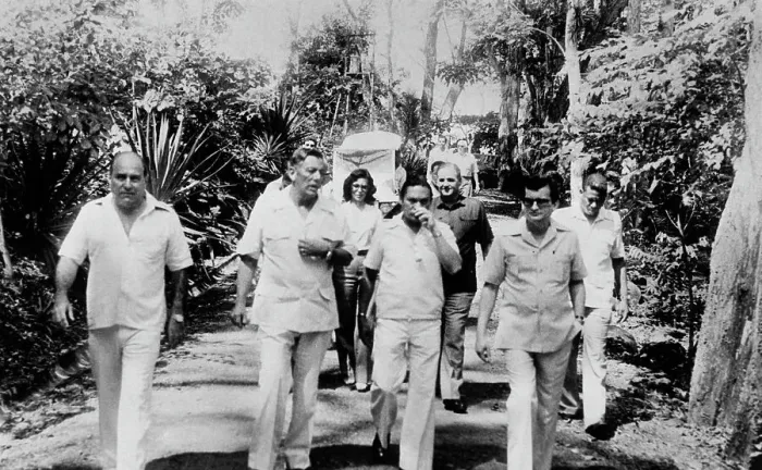 Framed Print : Panama Leaders Meet with Former Iranian Shah Framed Print : Panama Leaders Meet with Former Iranian Shah