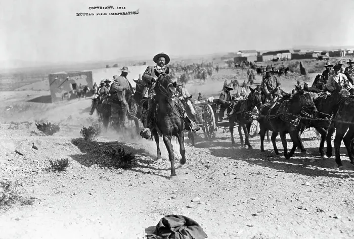 Framed Print : Pancho Villa and Troops Framed Print : Pancho Villa and Troops