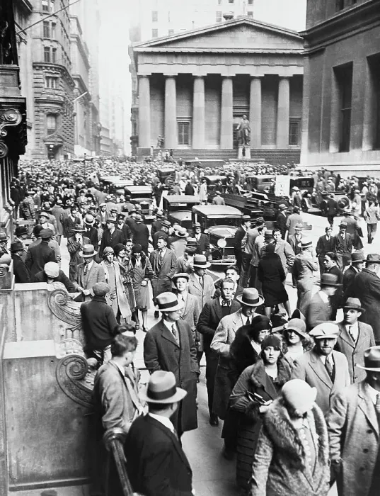 Framed Print : Panic on Wall Street Framed Print : Panic on Wall Street