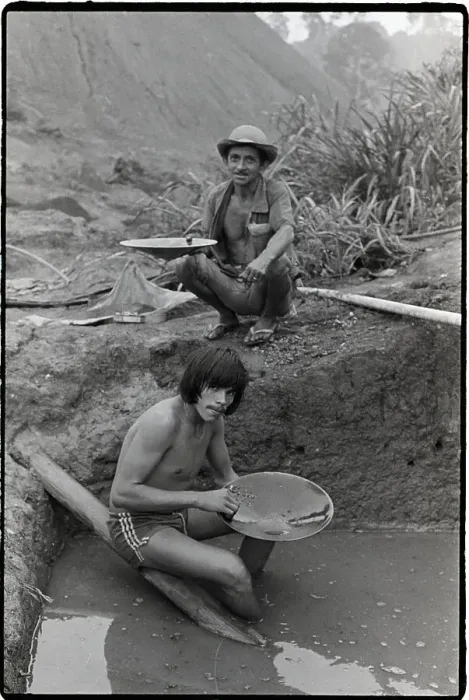 Framed Print : Panning For Gold In Brazil Framed Print : Panning For Gold In Brazil
