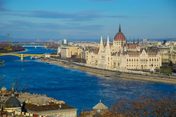 Framed Print : Panorama of Budapest, Hungary, with the Chain Bridge and the Parliament Framed Print : Panorama of Budapest, Hungary, with the Chain Bridge and the Parliament