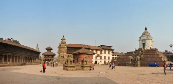 Framed Print : Panorama of historic Bhaktapur Durbar Square Framed Print : Panorama of historic Bhaktapur Durbar Square