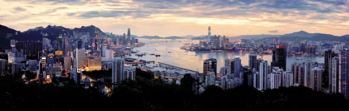 Framed Print : Panorama Hong Kong Cityscape Framed Print : Panorama Hong Kong Cityscape