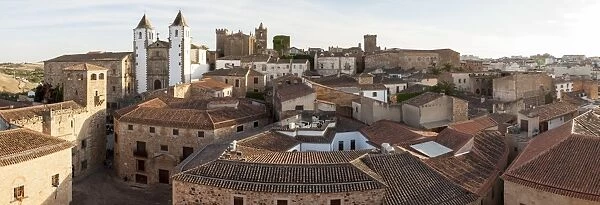 Panorama of old town of Caceres